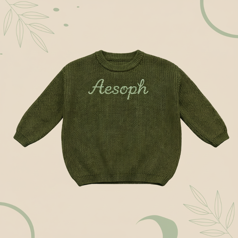 Personalized Baby Sweater – Unik & kærlig – Broderet, personlig babytrøje