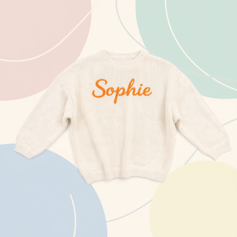 Personalized Baby Sweater – Unik & kærlig – Broderet, personlig babytrøje