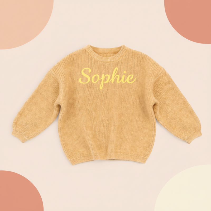 Personalized Baby Sweater – Unik & kærlig – Broderet, personlig babytrøje