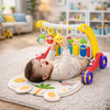 Step & Play – Interaktivt og sikkert – 3-i-1 gåvogn og babygymnastik