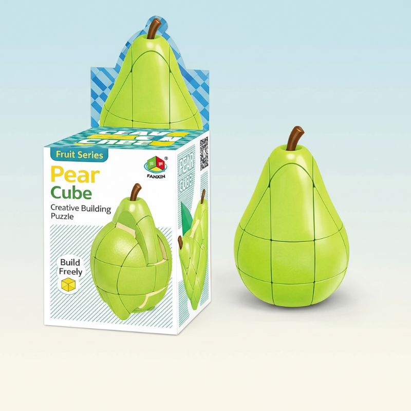 FruitCube – Farverigt og udfordrende – Montessori frugtpuslespil