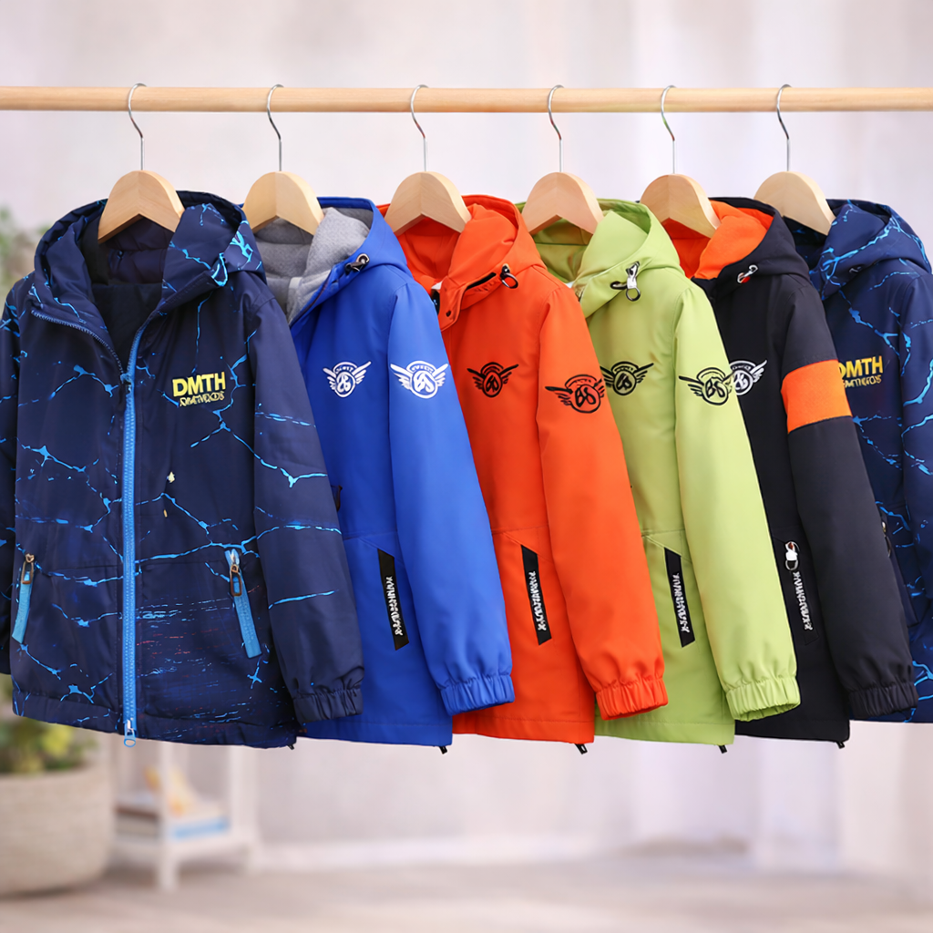 Reversible Kids Jacket – Vandtæt og vindtæt – Letvægtsjakke
