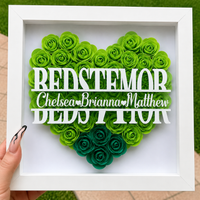 Thumbnail for Personalized Rose Shadow Box – Unik morsdagsgave – Personlig skyggeboks med roser