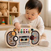 Thumbnail for Wooden Busy Board – Motorik & interaktivitet – Aktiviteter Musikbræt