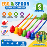 Thumbnail for Wooden Egg Spoon Game – Motorik & læring – Ægge-løb og balance-spil