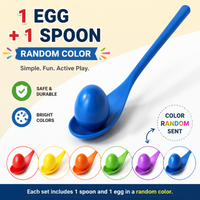Thumbnail for Wooden Egg Spoon Game – Motorik & læring – Ægge-løb og balance-spil