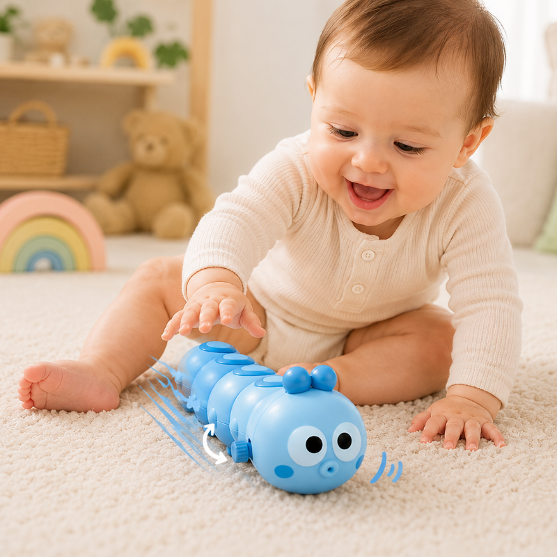 Wind-Up Caterpillar – Legende & bevægelige – Kryb-legetøj