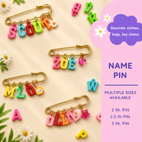 Thumbnail for Personalized Charm Pin – Personligt & stilfuldt – Navnebroche