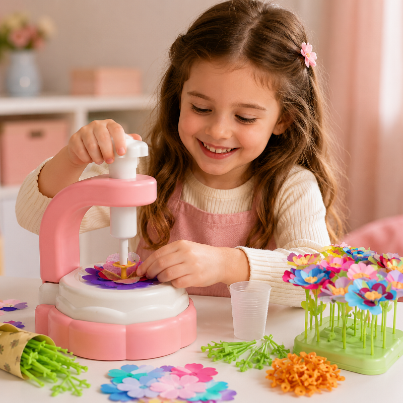 DIY Flower Bouquet Toy – Kreativt & interaktivt – Blomster-håndværkssæt