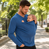 Kangaroo Pocket Shirt – Komfortabel og praktisk – T-shirt-bæresele til mænd