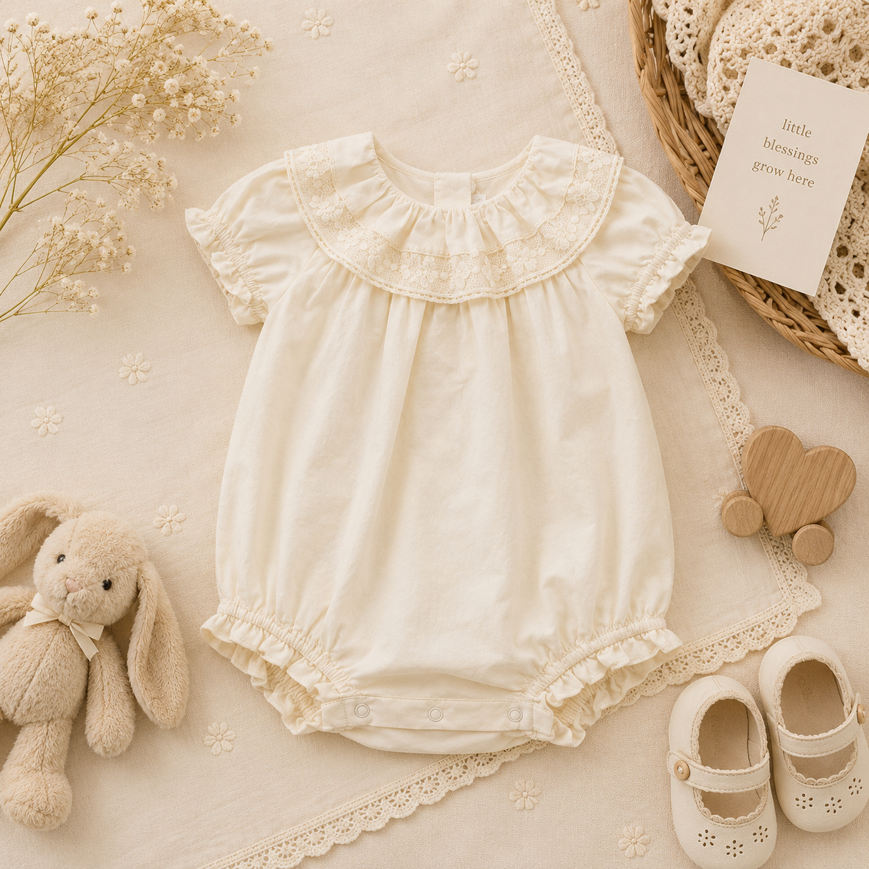 Vintage Rompers – Tidløs & blød – Baby-jumpsuit