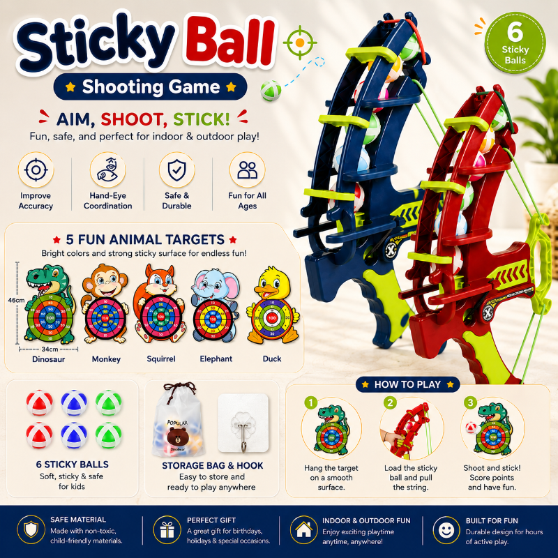Sticky Ball Shooting Game – Aktivt & interaktivt – Dartspil-sæt