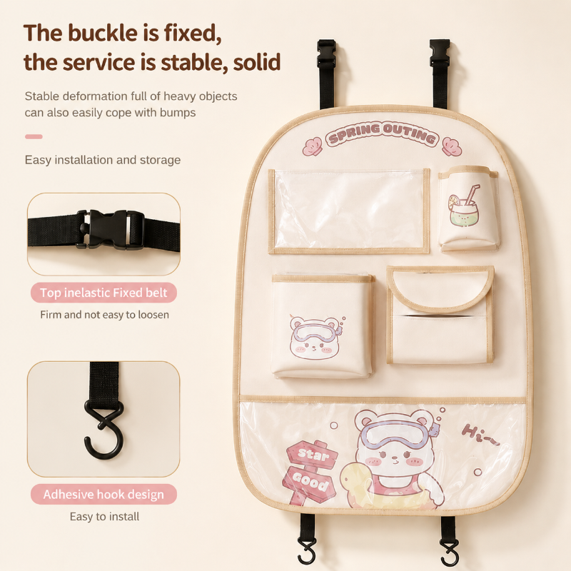 Backseat Baby Storage Bag – Praktisk og rummelig – opbevaringstaske til bilen