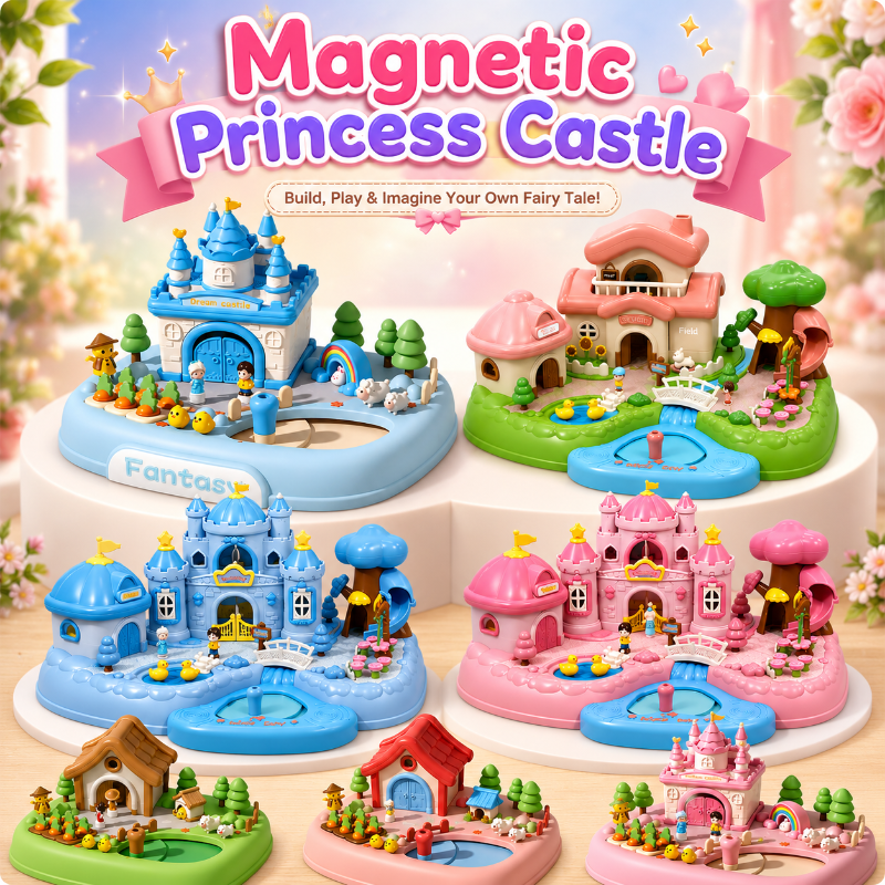 Magnetic Princess Castle – Kreativt & magisk – magnetisk dukkehus-legesæt