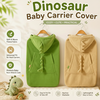Thumbnail for Dinosaur Baby Carrier Cover – Varmt & behageligt – Dino Baby-tæppe