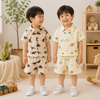 Dinosaur & Car Print Outfit – Cool & legesygt – sommer-tøjssæt
