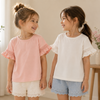 Girls Trumpet Sleeve Top – Elegant & komfort – Blonder på ærmerne