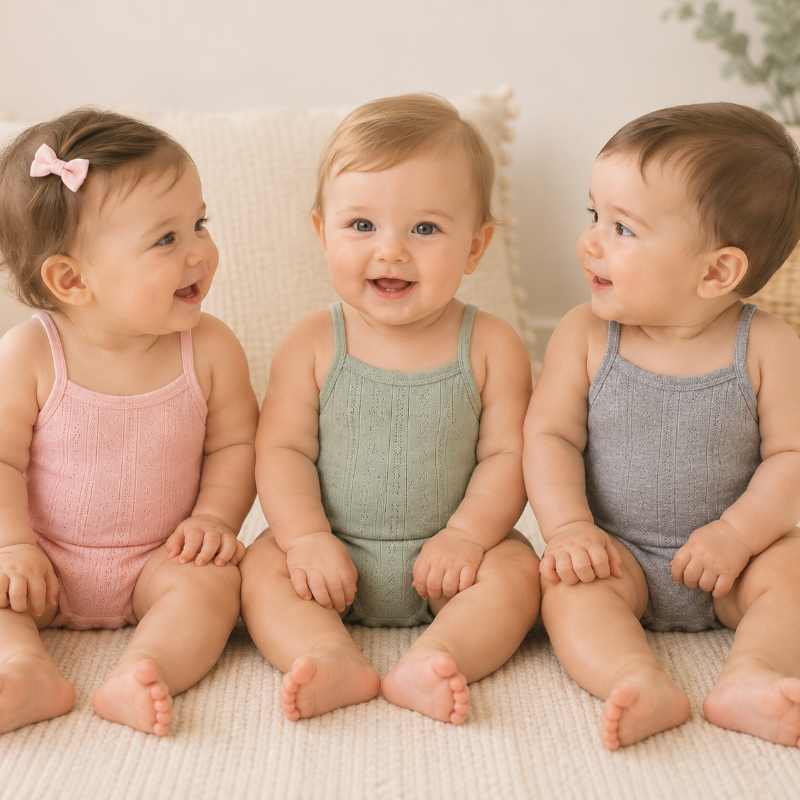 Summer Bodysuit – Let og behagelig – strikket babybody