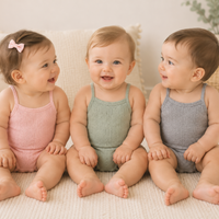 Thumbnail for Summer Bodysuit – Let og behagelig – strikket babybody