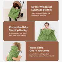 Thumbnail for Dinosaur Baby Carrier Cover – Varmt & behageligt – Dino Baby-tæppe