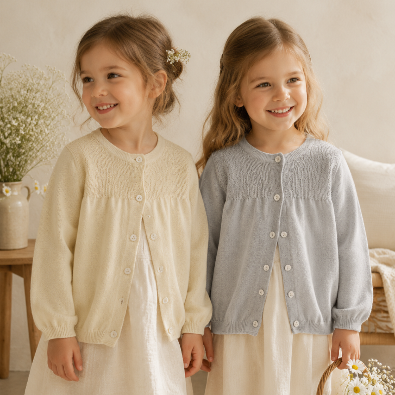 Knitwear Set – Elegant og behagelig – blødt strikket cardigan