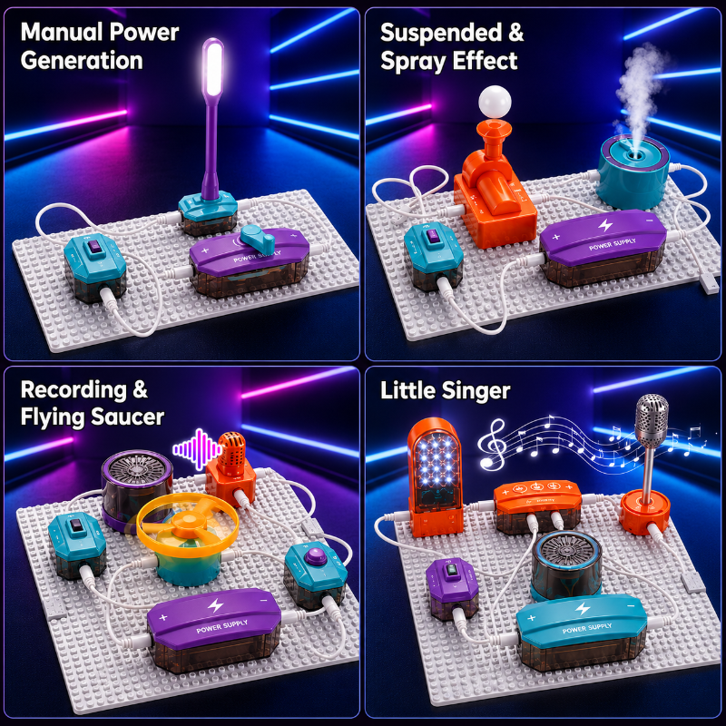 STEM Electronic Building Kit – Lærerigt & teknisk – Eksperimentsæt til kredsløb
