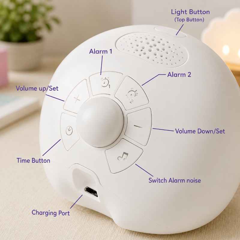 Cute Expression Alarm Clock – Sødt og praktisk – vækkeur til børn