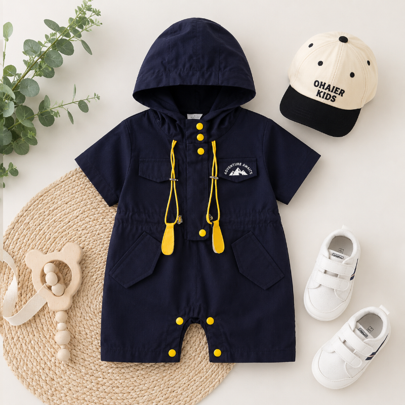 Mini Fashion™ - Hård og sommerlig - baby-jumpsuit
