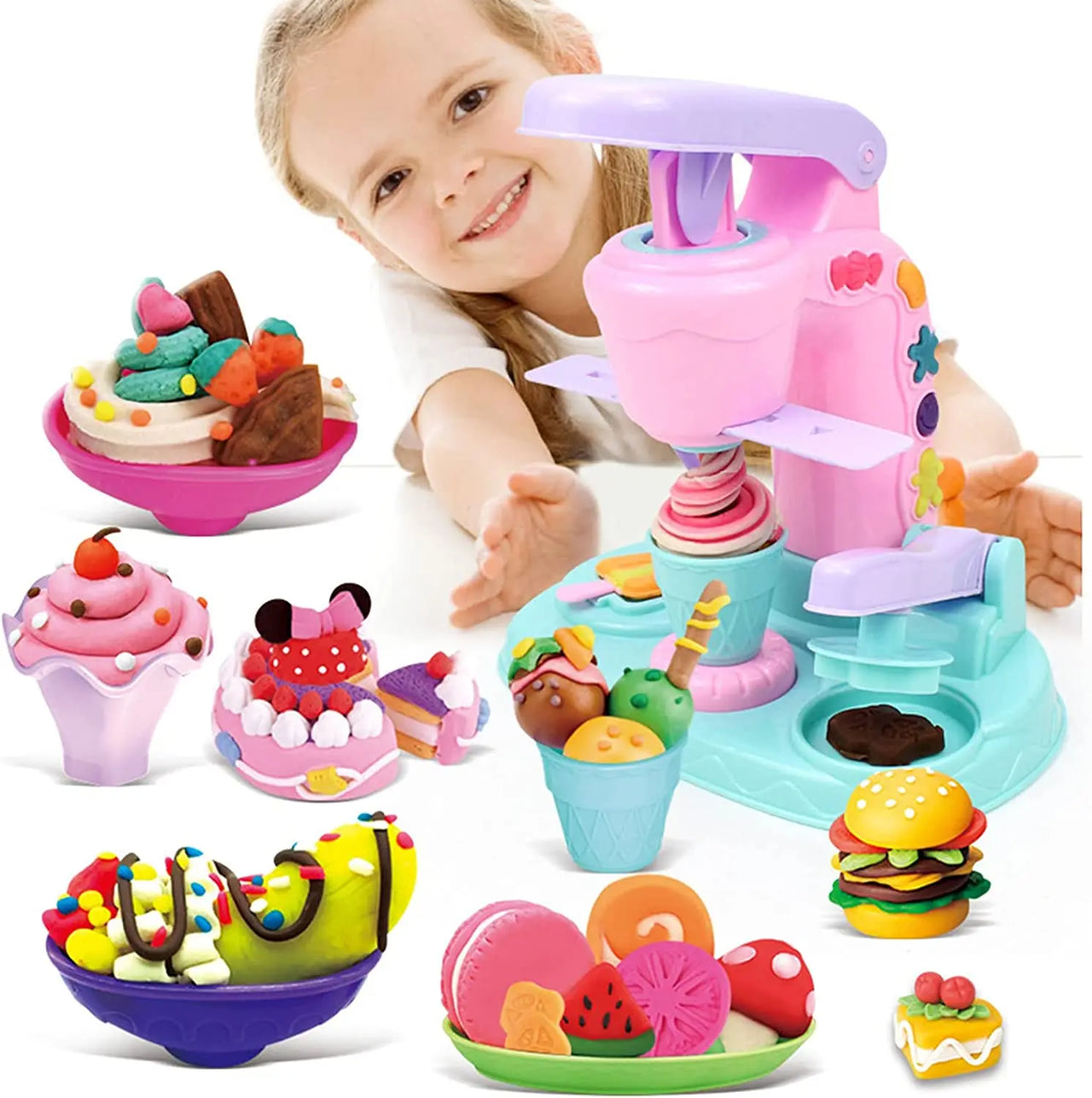 Ice Cream Clay Set™ - Kølige kreationer - Ler ismaskine