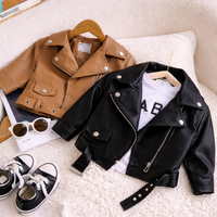 Thumbnail for Girls Leather Jacket – Cool & stilfuld – læderjakke til børn