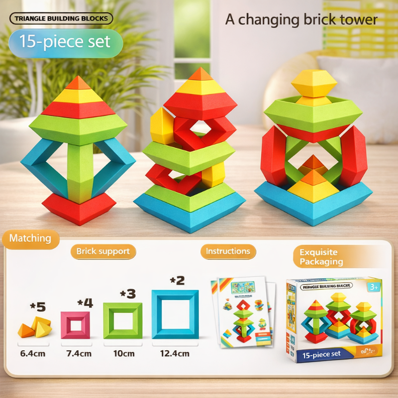 Pyramid Stacking Blocks – Motorik & kreativitet – Stabelklodser-sæt
