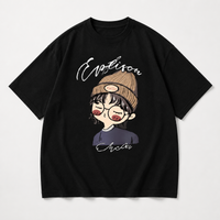 Thumbnail for CuteStyle – Trendy og behagelig – T-shirt med oversized tegneserieprint