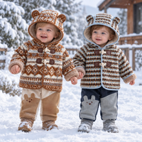 Thumbnail for LittleWarm – Hyggelig og stilfuld – Vinterfrakke med Fair Isle-mønster