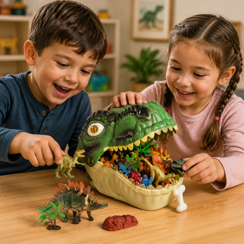 DinoWorld – Kreativt & realistisk – Dino-hoved-legesæt