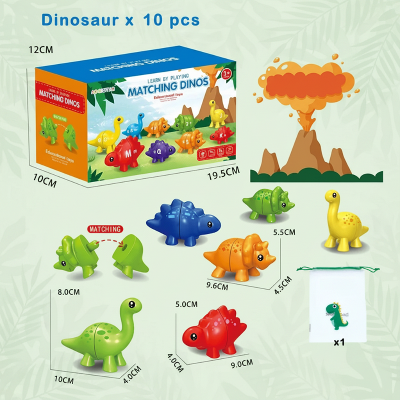 EduDino – Interaktivt & kreativt – Alfabet, former og tal med dinosaurer