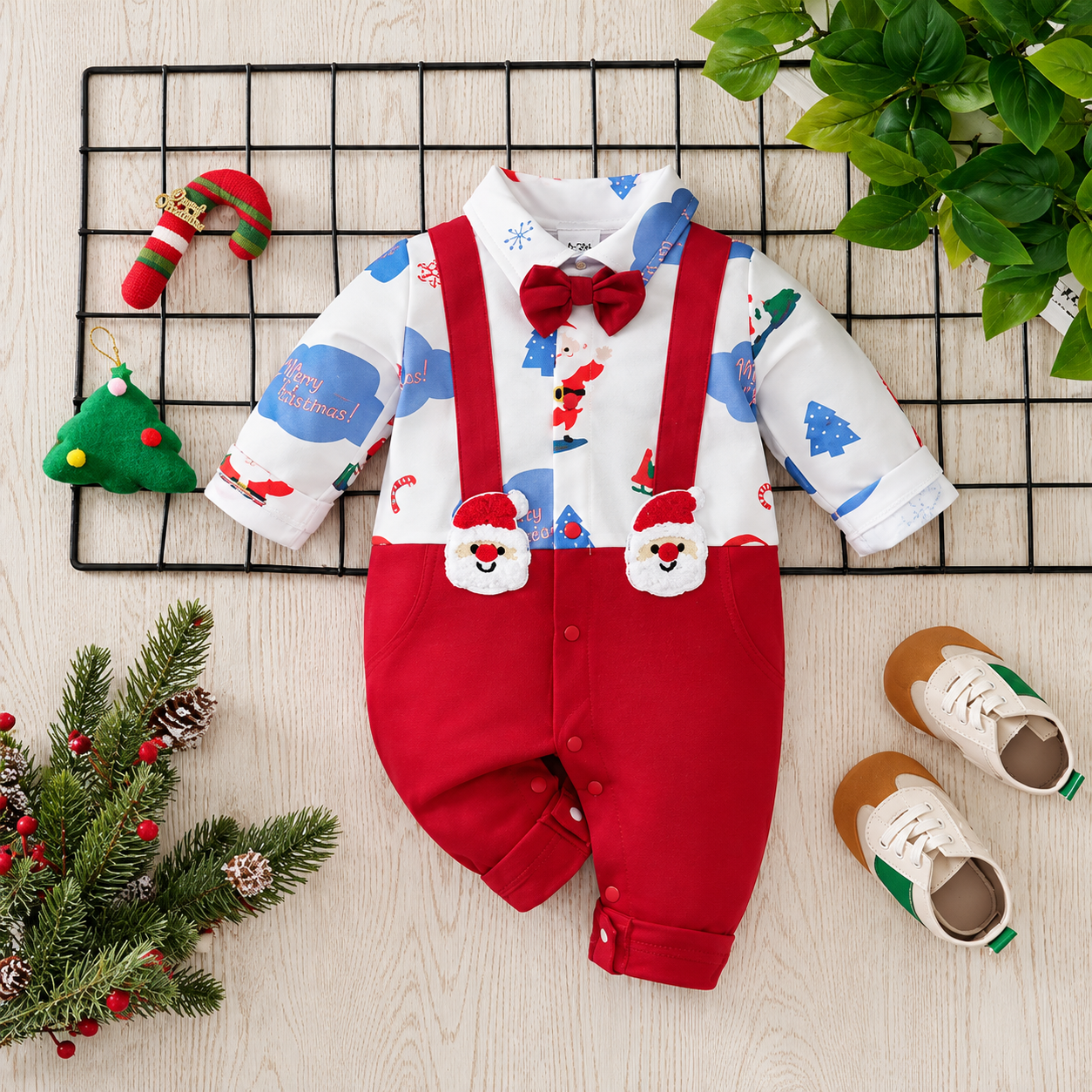 Mini Fashion™ - Blødt materiale - Baby-julekostume