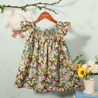 Thumbnail for Floral Dress – Let og luftig – Pige-kjole med flagrende ærmer