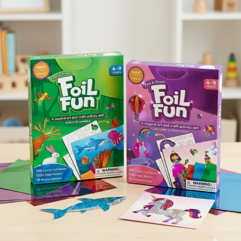 FoilMagic – Legende & kreativt – Kunstsæt med folieklistermærker