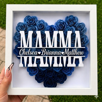 Thumbnail for Personalized Rose Shadow Box – Unik morsdagsgave – Personlig skyggeboks med roser