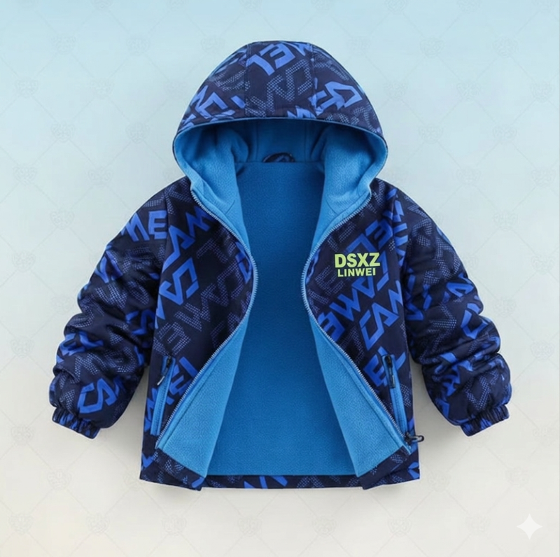 Reversible Kids Jacket – Vandtæt og vindtæt – Letvægtsjakke