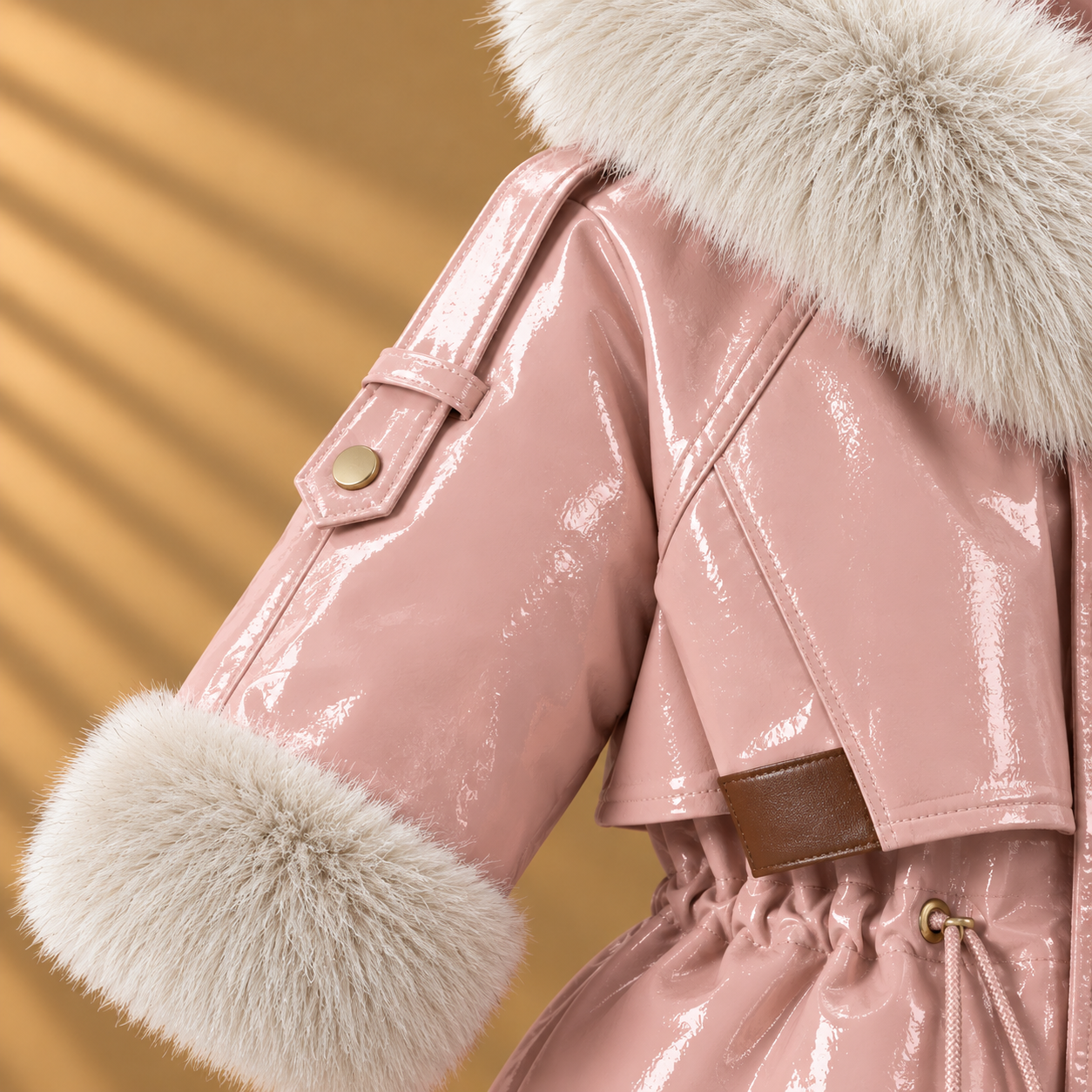 CozyParka – Varm og blød – Vinterjakke til piger med plys-krave
