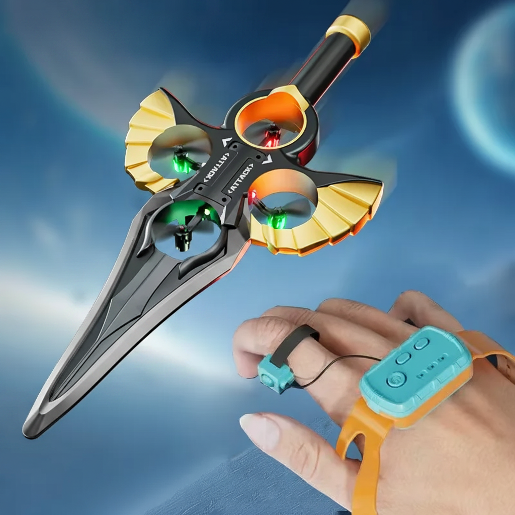 AirBlade – Legende & interaktivt – fjernstyret flyvende legetøj med sværddesign
