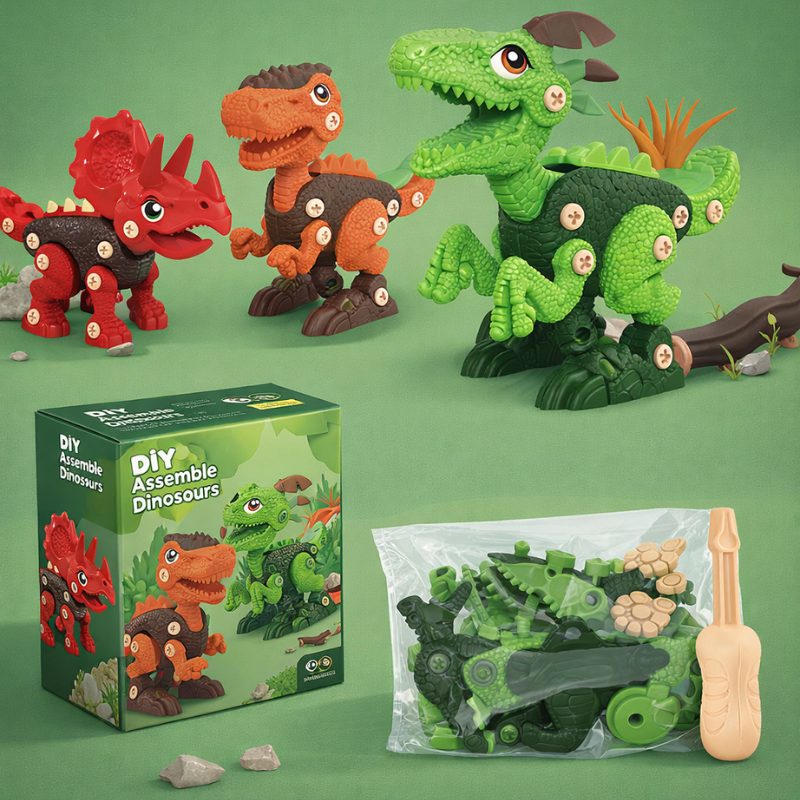 JurassicDrill – Cool & legesygt – Dino DIY-sæt
