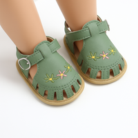 Thumbnail for TinyPetals – Komfort og stil – Babysandaler med blomsterbroderi