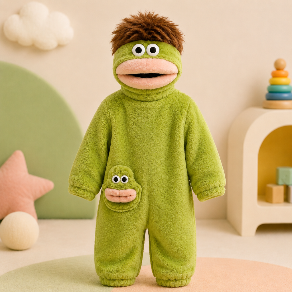 LittleMonster – Behagelig & sød – Børne-onesie med sjovt monster-motiv