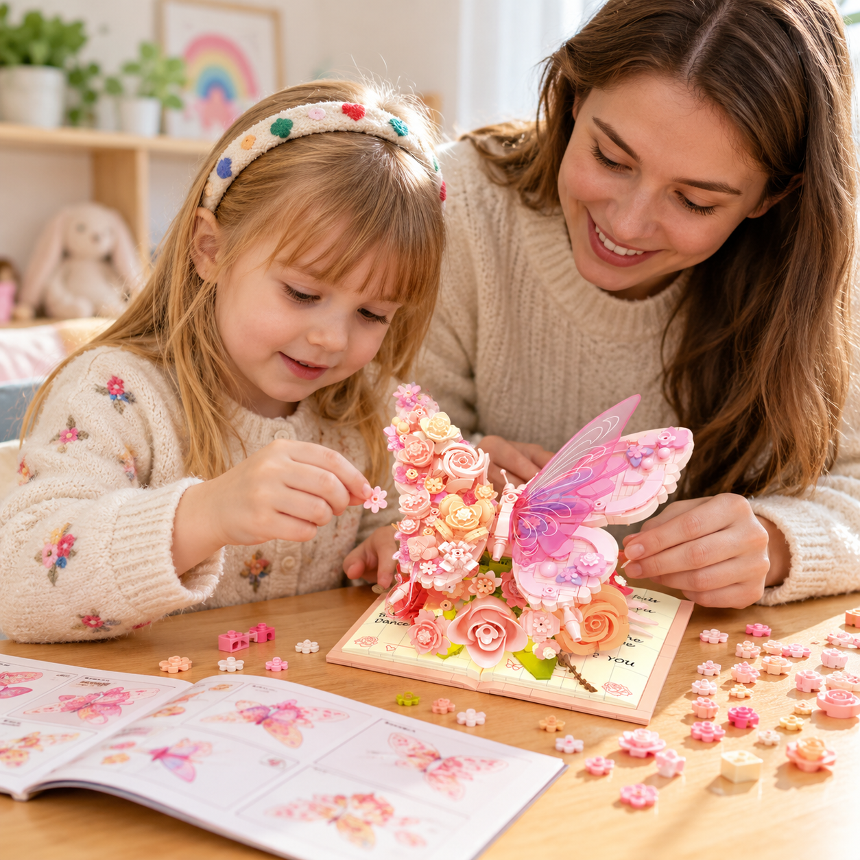 BloomBook – Romantisk & kreativt – 3D-blomsterbog med roser og sommerfugle