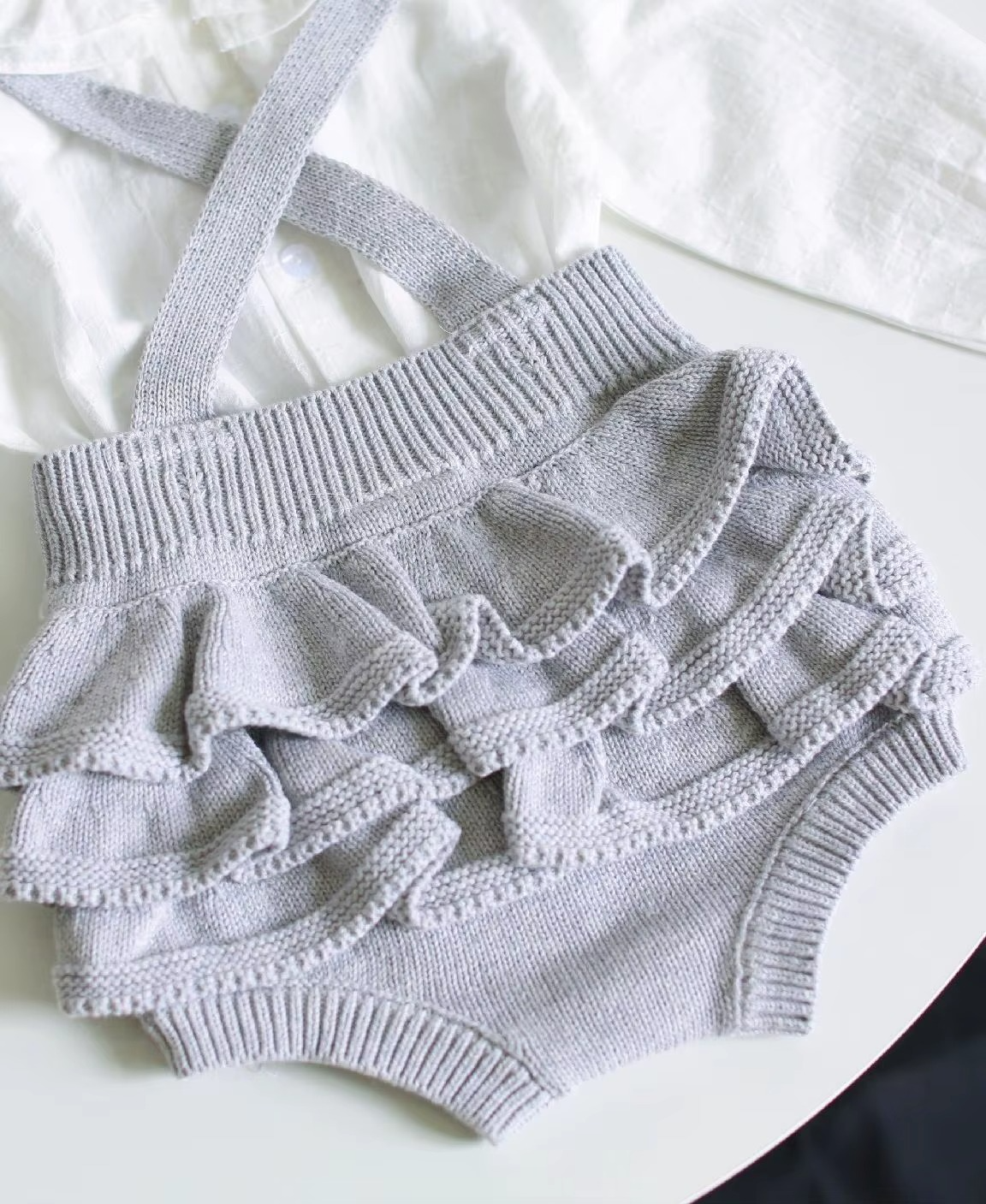 Mini Fashion™ - Sød strikket baby-omper