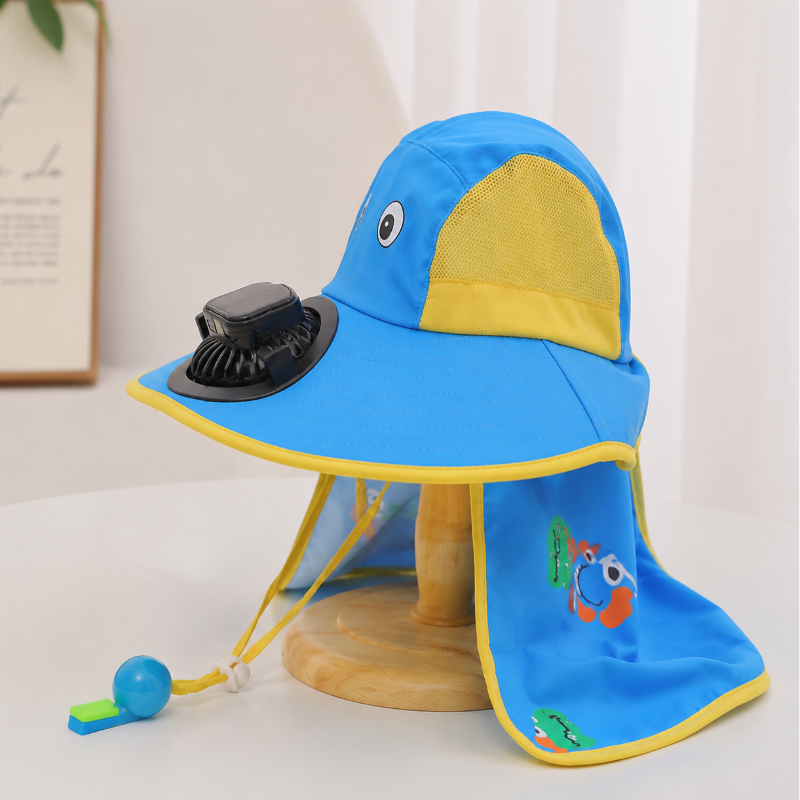 HappyShade – Solbeskyttelse og afkøling – Sommerhat til børn med ventilator