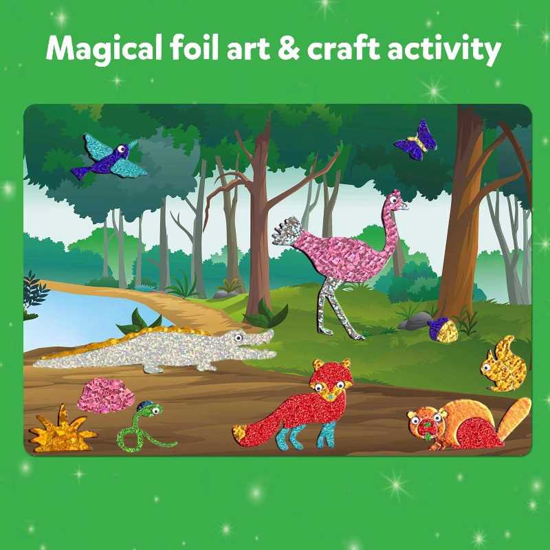 FoilMagic – Legende & kreativt – Kunstsæt med folieklistermærker