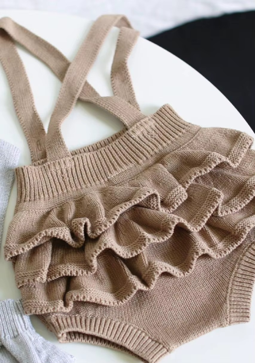 Mini Fashion™ - Sød strikket baby-omper